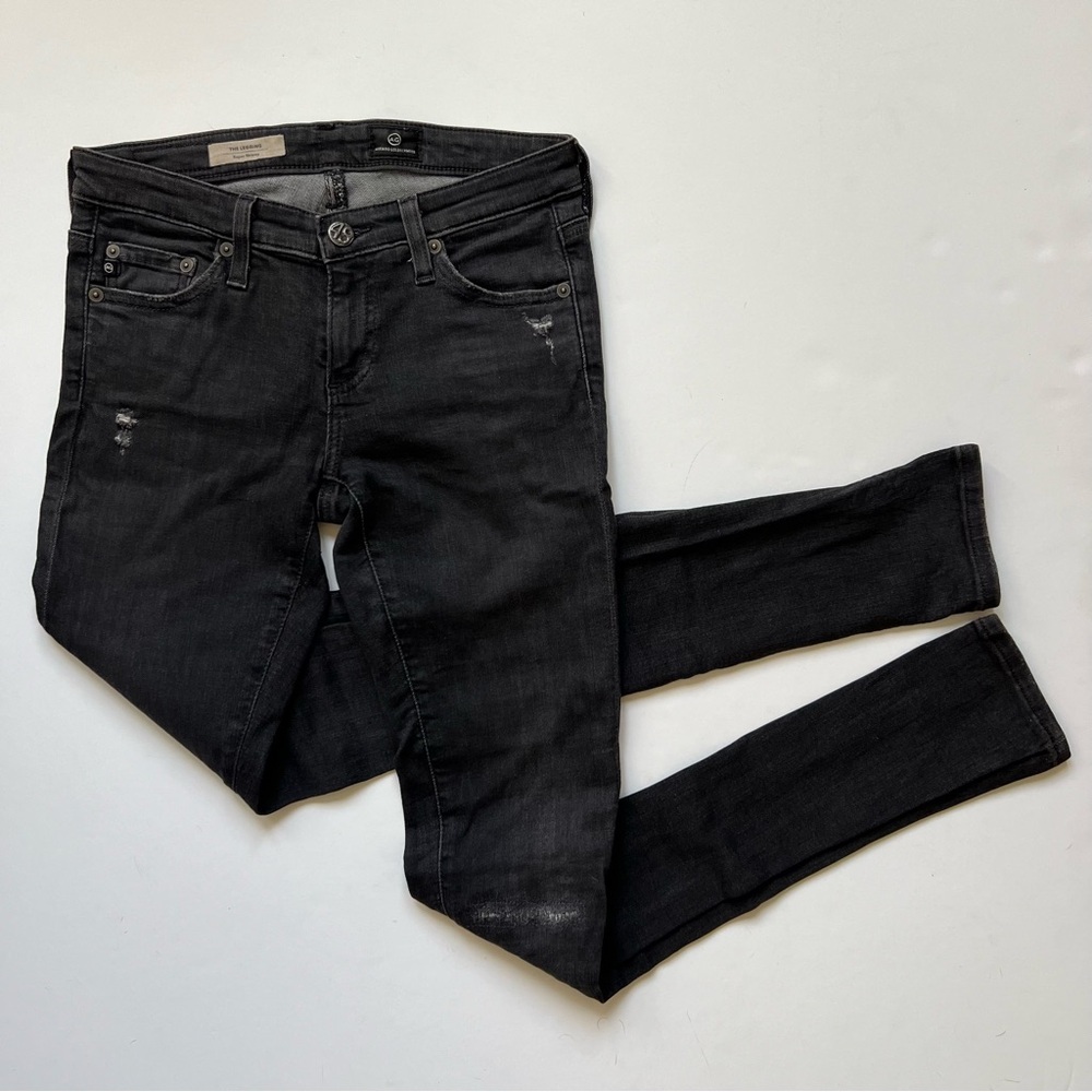 AG Adriano Goldschmeid 3 Years Valor The Legging Super Skinny Jeans Charcoal 24